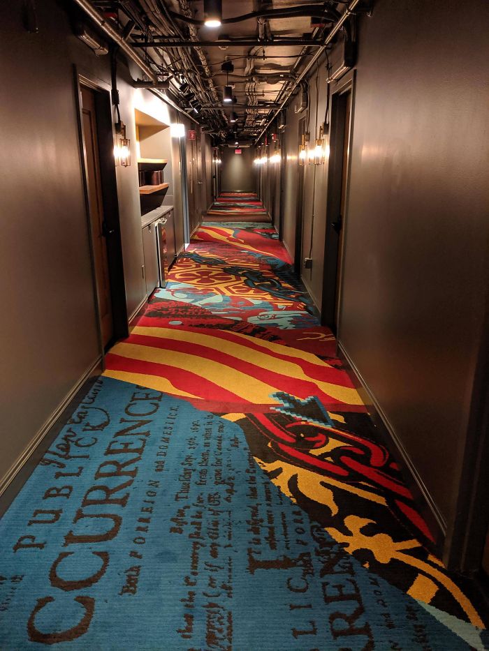 The Carpet At My Hotel Was Printed With The Mouse Cursor On It