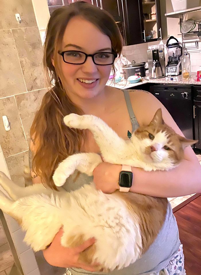 He’s 13 Years Old And Was The Oldest Cat At The Shelter. He Sounds Like Gary The Snail So I’m Calling Him Gary