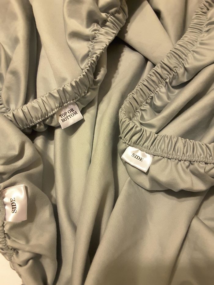 The Fitted Sheet In My New Sheet Set Is Marked For Easier Bed-Making