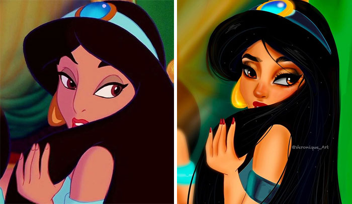 Artist Reimagines Disney Characters As Modern Day Women And Men, People Love It Artist Reimagines Disney Characters As Modern Day Women And Men, People Love It