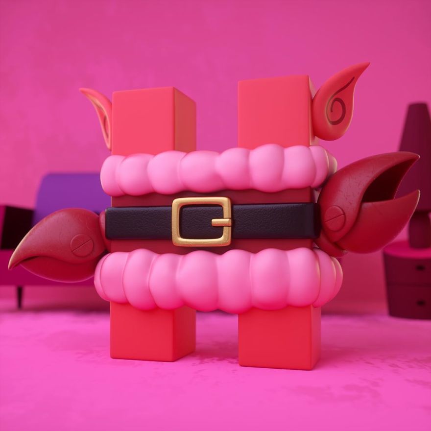 This Artist Illustrated The Alphabet Using Cartoon Characters (26 Pics)