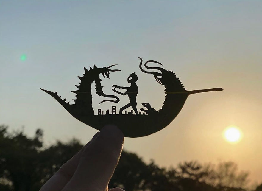 This Japanese Artist Is Going Viral With His Amazing Works Of Art Using Tree Leaves (127 Pics)