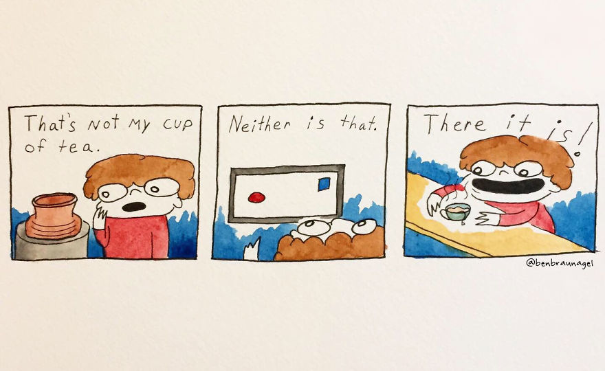 I Make Silly Watercolor Comics (Very Cool) (17 Pics)