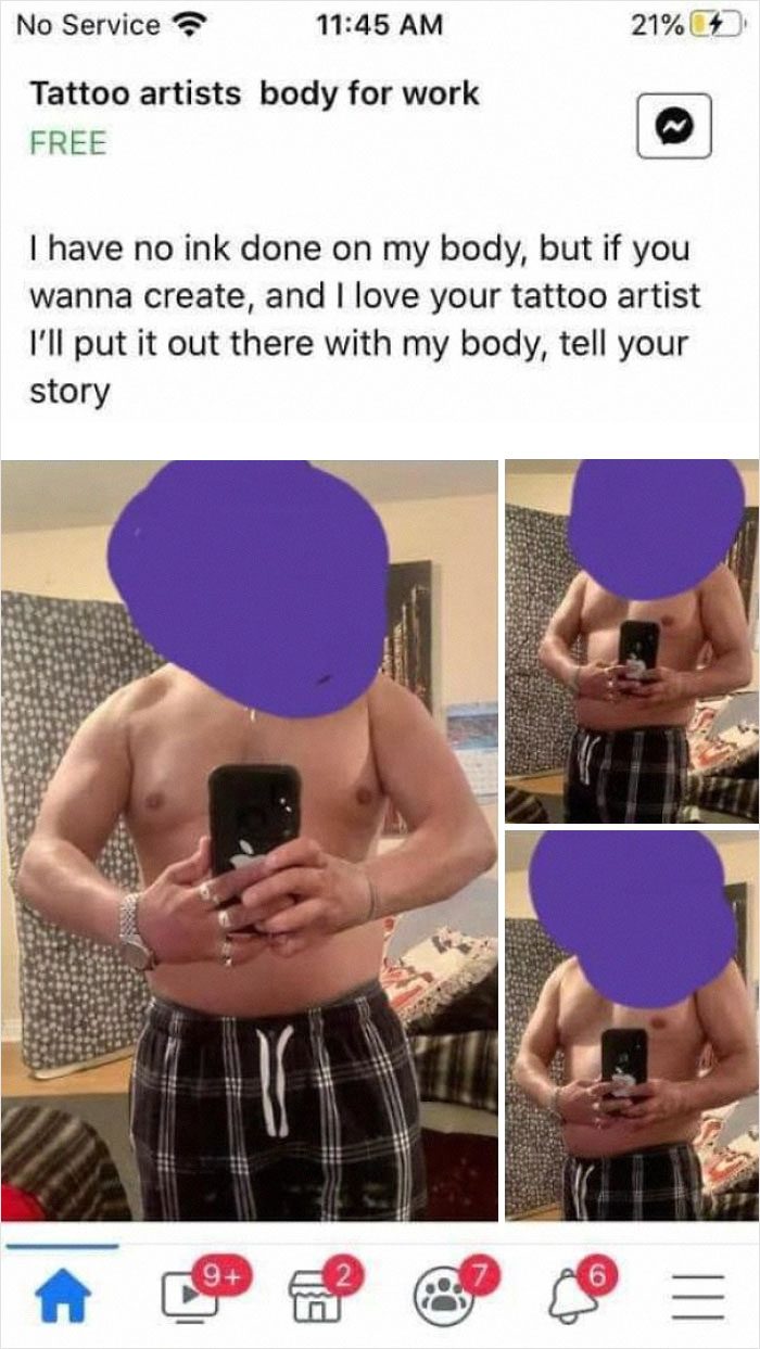 I Don’t Have Tattoos So Give Them To Me For Free