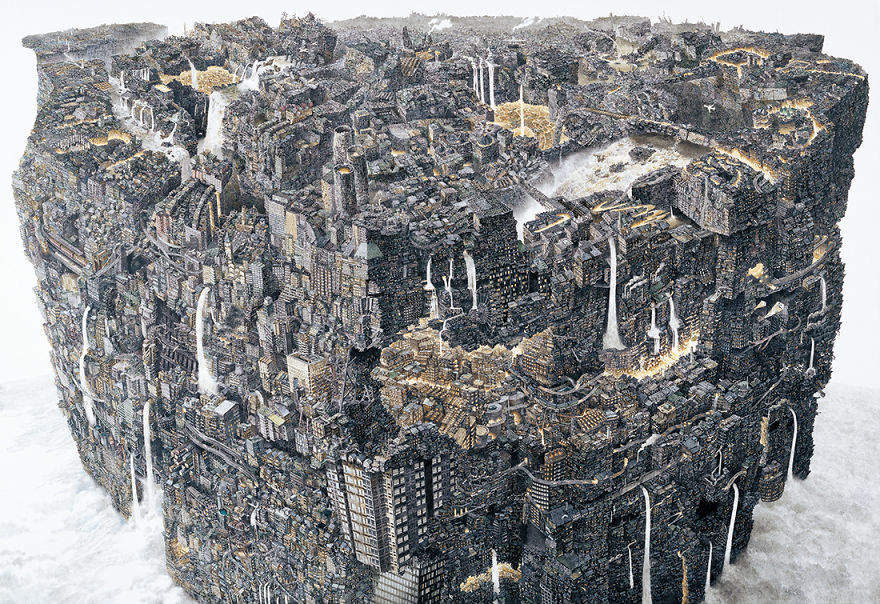 Japanese Artist Fits Entire Worlds Into His Drawings, And His Surreal Works Take Him Years (28 Pics) Japanese Artist Fits Entire Worlds Into His Drawings, And His Surreal Works Take Him Years (28 Pics)