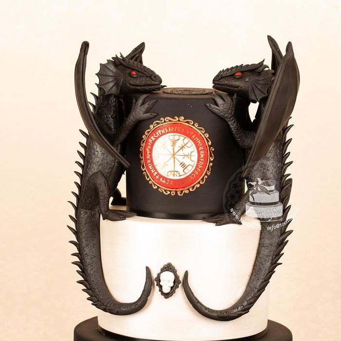 Gothic Style Wedding Cake