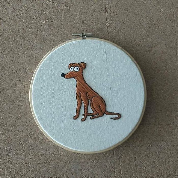 I Recreate My Favorite Simpsons Scenes With Embroidery