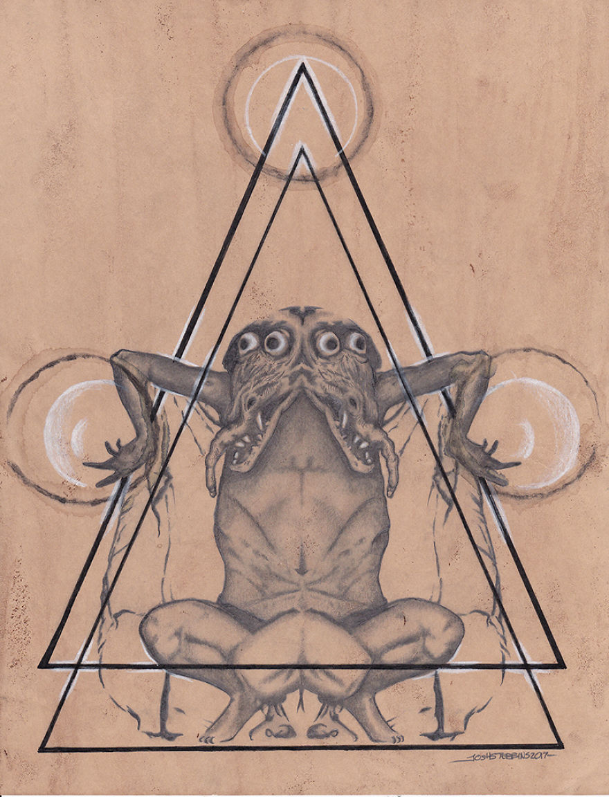 Josh Stebbins "Mortensen's Incubus" Pencil Drawing, 2018