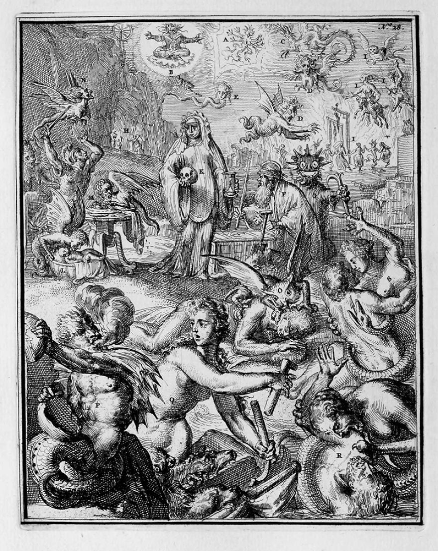 Bookplate From “Hieroglyphica — Symbols Of Ancient People,” 1735