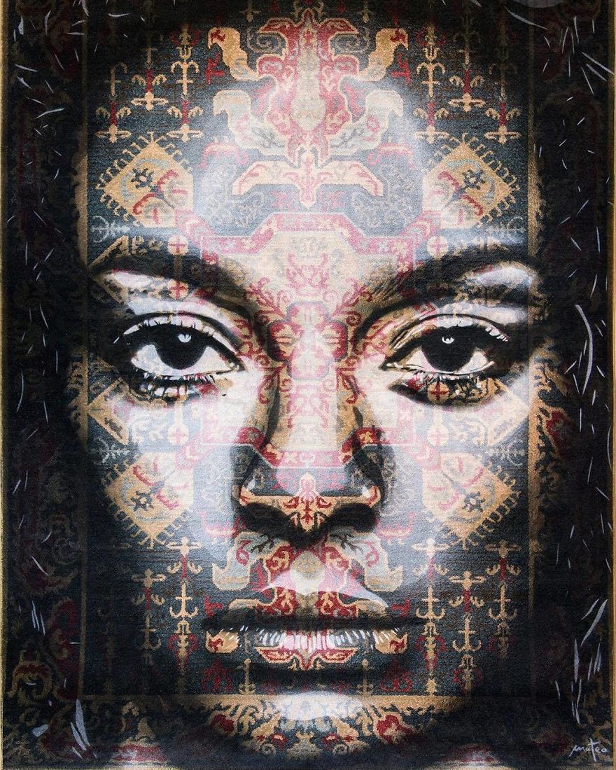 I Paint Women Portraits On Persian Rugs, Which Creates A Magical Fusion Of Ancient Culture And Contemporary Urban Art