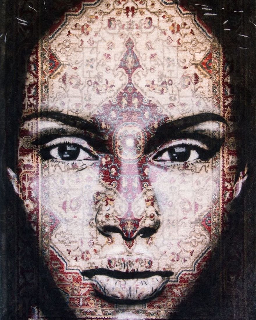 I Paint Women Portraits On Persian Rugs, Which Creates A Magical Fusion Of Ancient Culture And Contemporary Urban Art