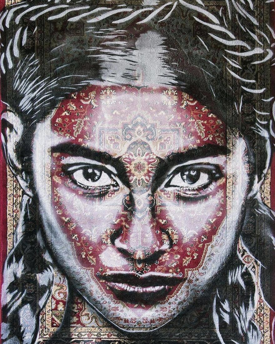 I Paint Women Portraits On Persian Rugs, Which Creates A Magical Fusion Of Ancient Culture And Contemporary Urban Art