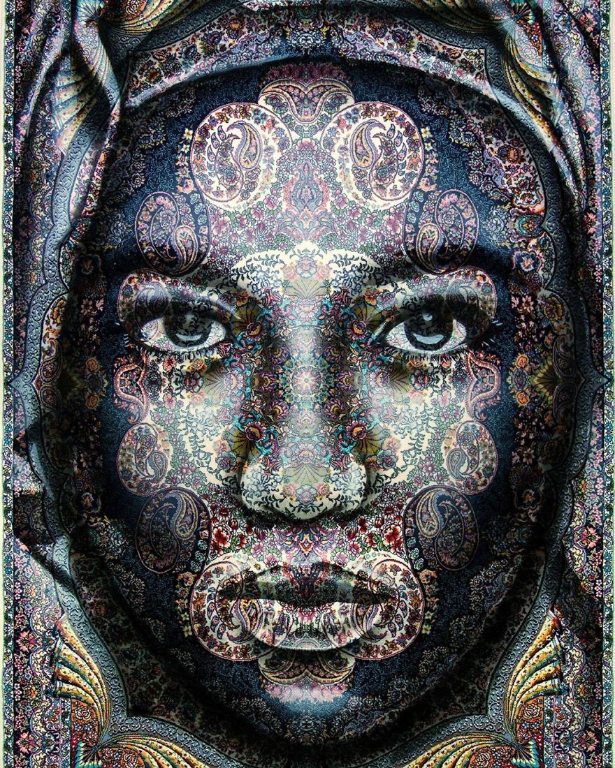 I Paint Women Portraits On Persian Rugs, Which Creates A Magical Fusion Of Ancient Culture And Contemporary Urban Art
