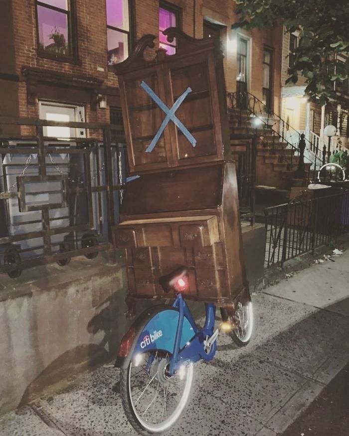 In Today’s Edition Of Not All Heroes Wear Capes, @jtrobers Showed The Extreme Versatility Of @citibike #stoopingsuccess