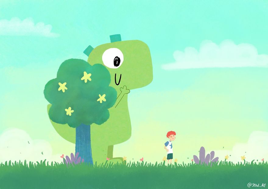 I Draw Cute Animals To Make People Smile.