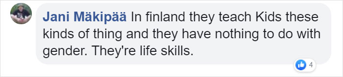 School In Spain Teaches Boys How To Do Chores, And People Have Mixed Reactions