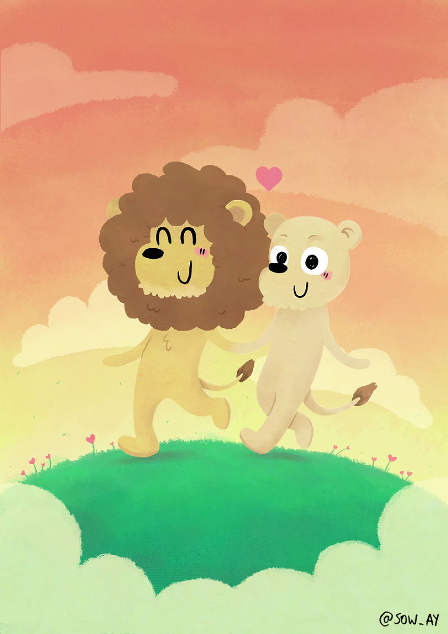 I Draw Cute Animals To Make People Smile.