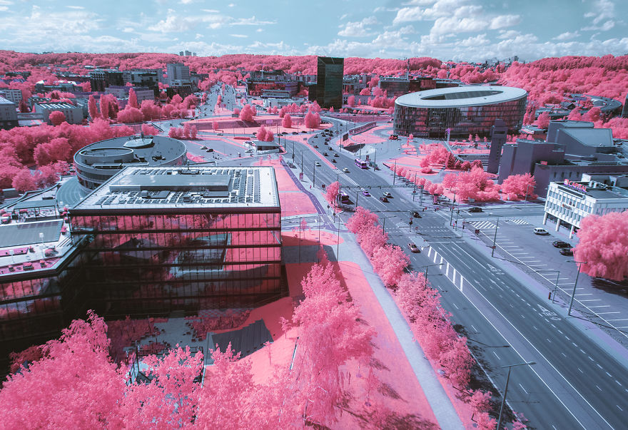 I Used An Infrared Camera To Take Otherwordly Drone Landscapes