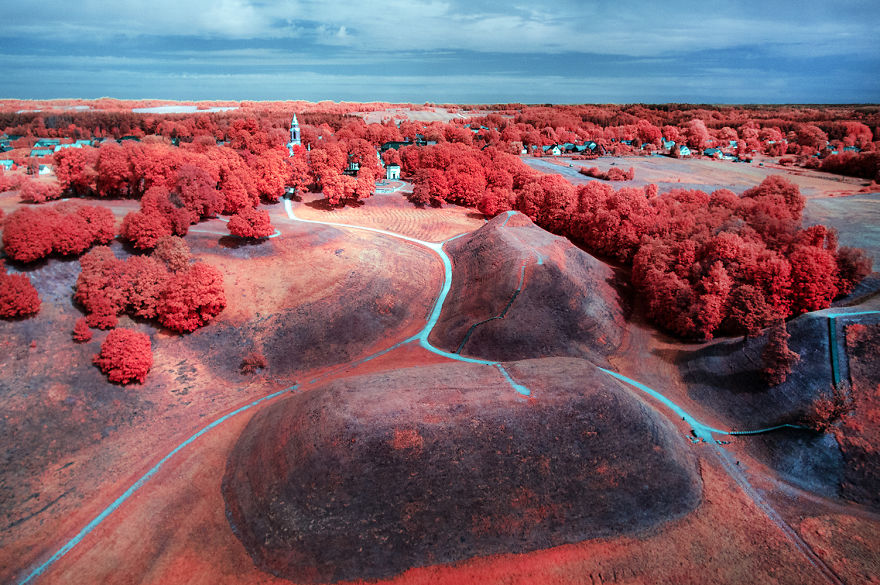 I Used An Infrared Camera To Take Otherwordly Drone Landscapes