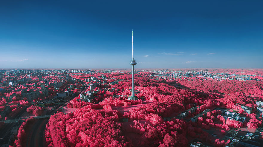 I Used An Infrared Camera To Take Otherwordly Drone Landscapes
