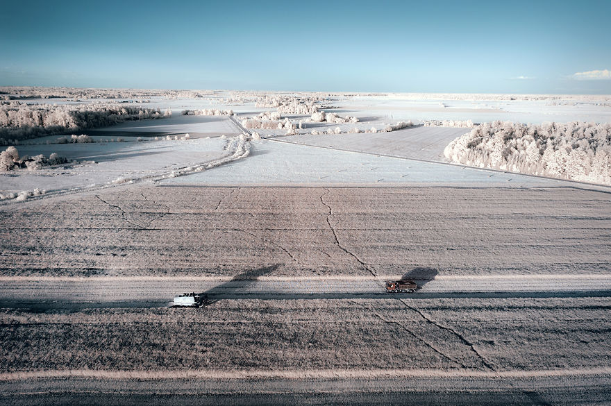 I Used An Infrared Camera To Take Otherwordly Drone Landscapes
