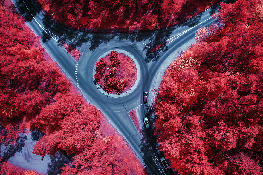I Used An Infrared Camera To Take Otherwordly Drone Landscapes