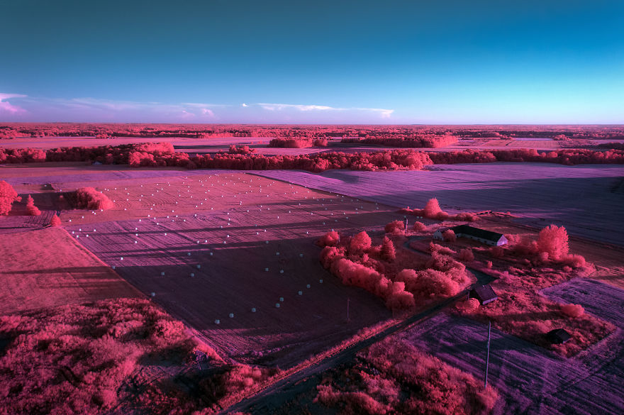 I Used An Infrared Camera To Take Otherwordly Drone Landscapes