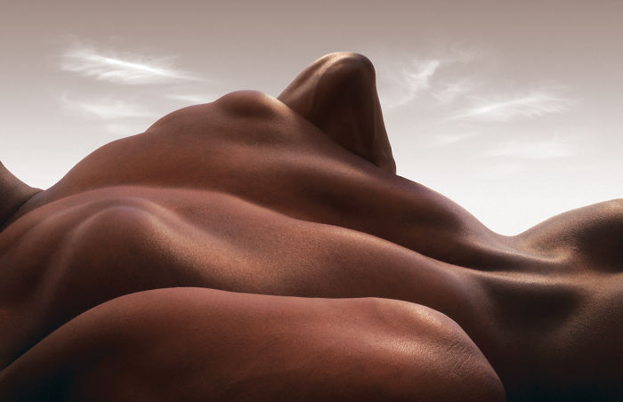 Photographer Forms Landscapes Using Just Human Bodies And The Result Looks Majestic (13 Pics)