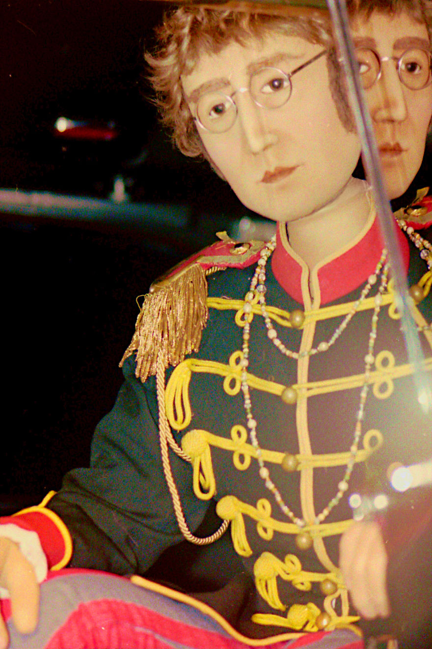 Sculpture Of John Lennon Sitting In His Phantom V Rolls Royce, Museum Display
