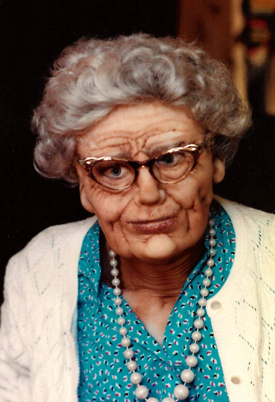 "Granny" (With Rabbit Hair Moustache!)