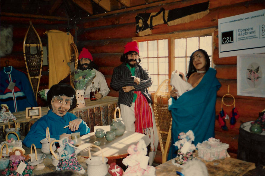 "Voyageurs Cabin Scene," Festival Du Voyageur