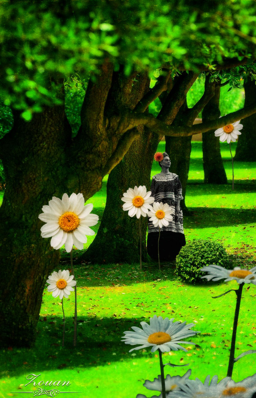 Frida Kahlo's Flower Garden
- Photo Art By Zouan Kourtis