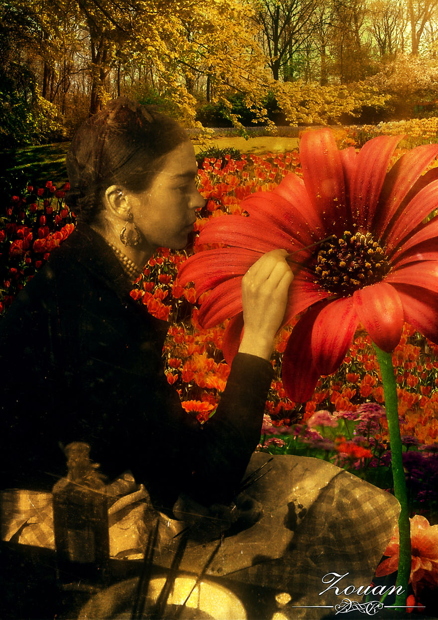 Frida Kahlo's Flower Garden
- Photo Art By Zouan Kourtis