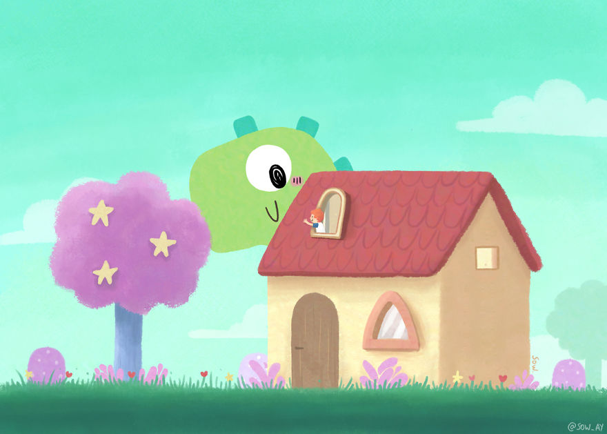 I Draw Cute Animals To Make People Smile.