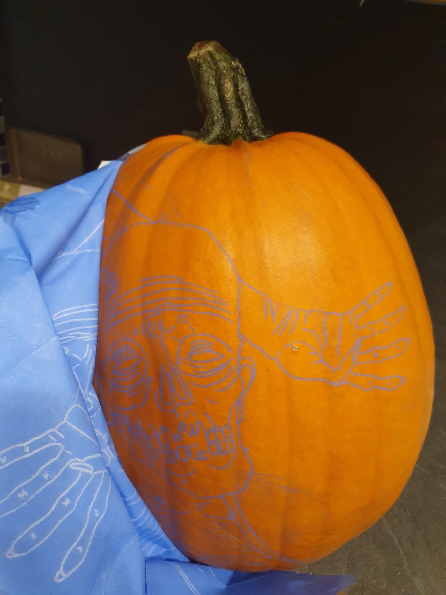 Pumpkin with a detailed skull carving design, showcasing carving tips and hacks for creating a standout pumpkin. Pumpkin with a detailed skull carving design, showcasing carving tips and hacks for creating a standout pumpkin.