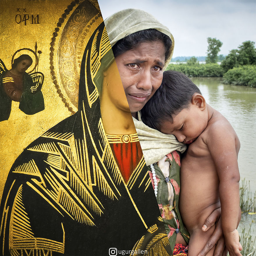 A Rohingya Refugee Mother And Child