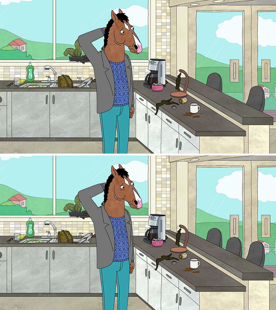 "Bojack Horseman" (12 Differences)