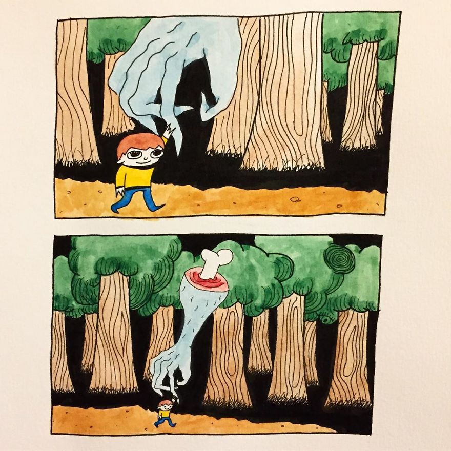 I Make Silly Watercolor Comics (Very Cool) (17 Pics)