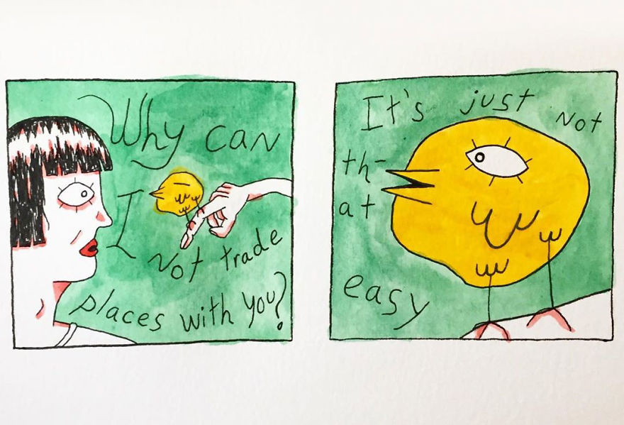 I Make Silly Watercolor Comics (Very Cool) (17 Pics)