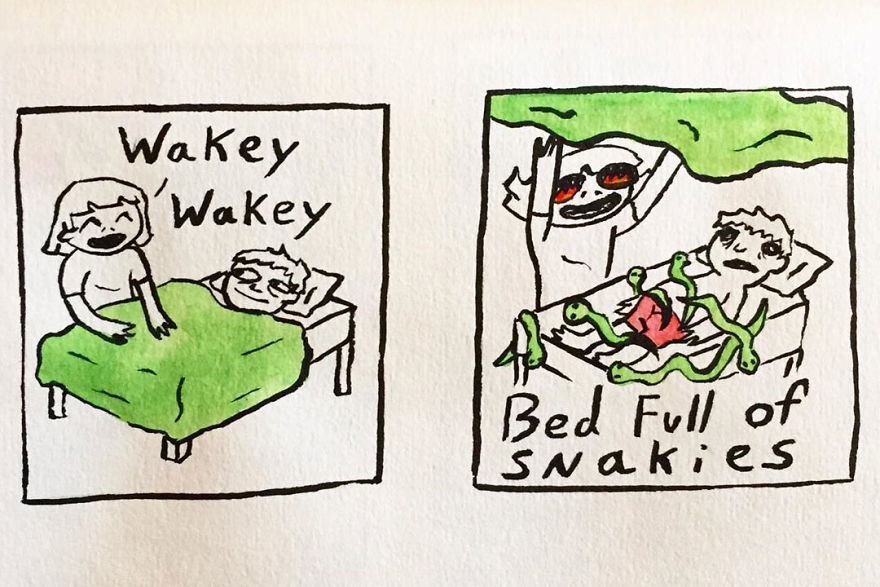 I Make Silly Watercolor Comics (Very Cool) (17 Pics)