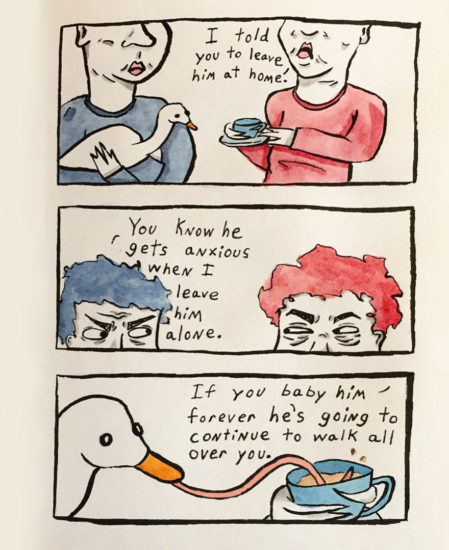 I Make Silly Watercolor Comics (Very Cool) (17 Pics)