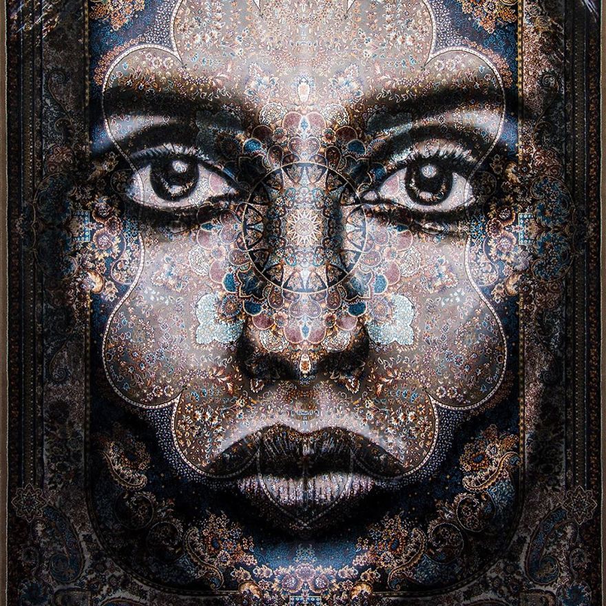 I Paint Women Portraits On Persian Rugs, Which Creates A Magical Fusion Of Ancient Culture And Contemporary Urban Art