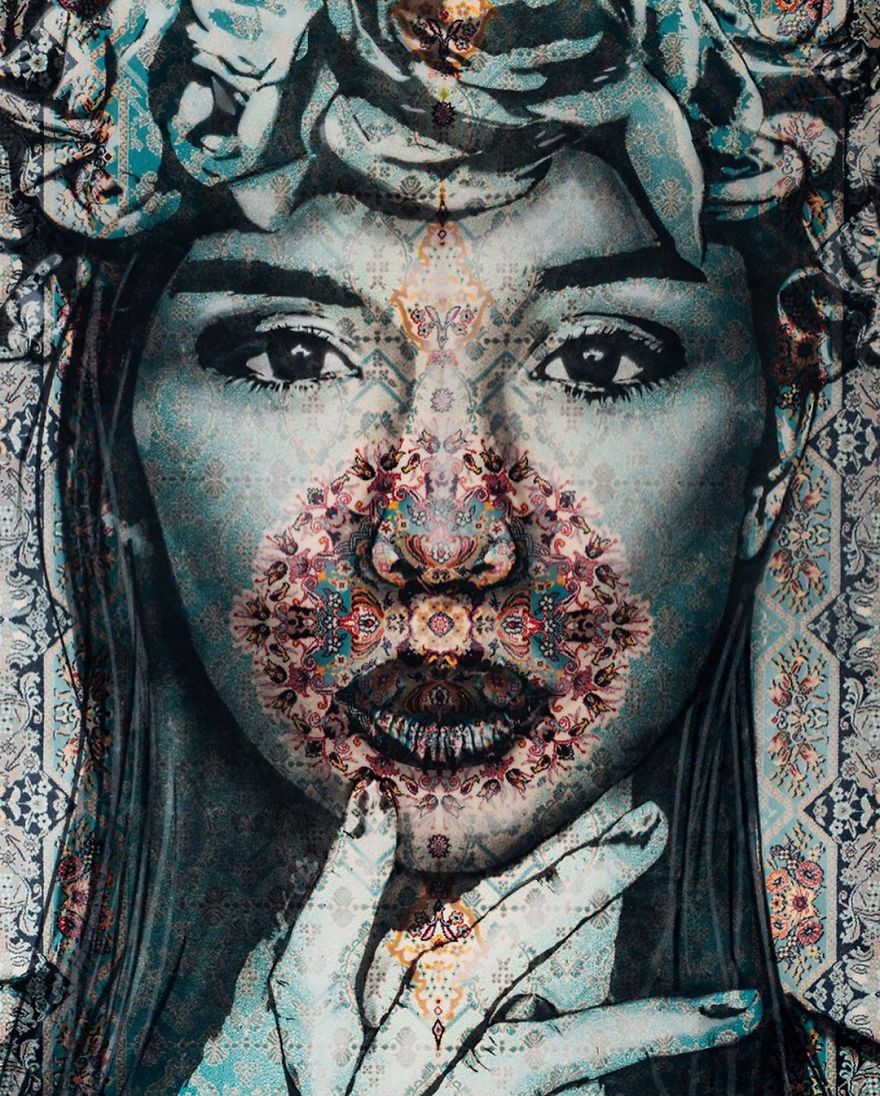 I Paint Women Portraits On Persian Rugs, Which Creates A Magical Fusion Of Ancient Culture And Contemporary Urban Art