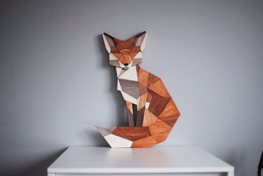 I Made A Wooden Fox Based On Grandfather's Sketch I Made A Wooden Fox Based On Grandfather's Sketch