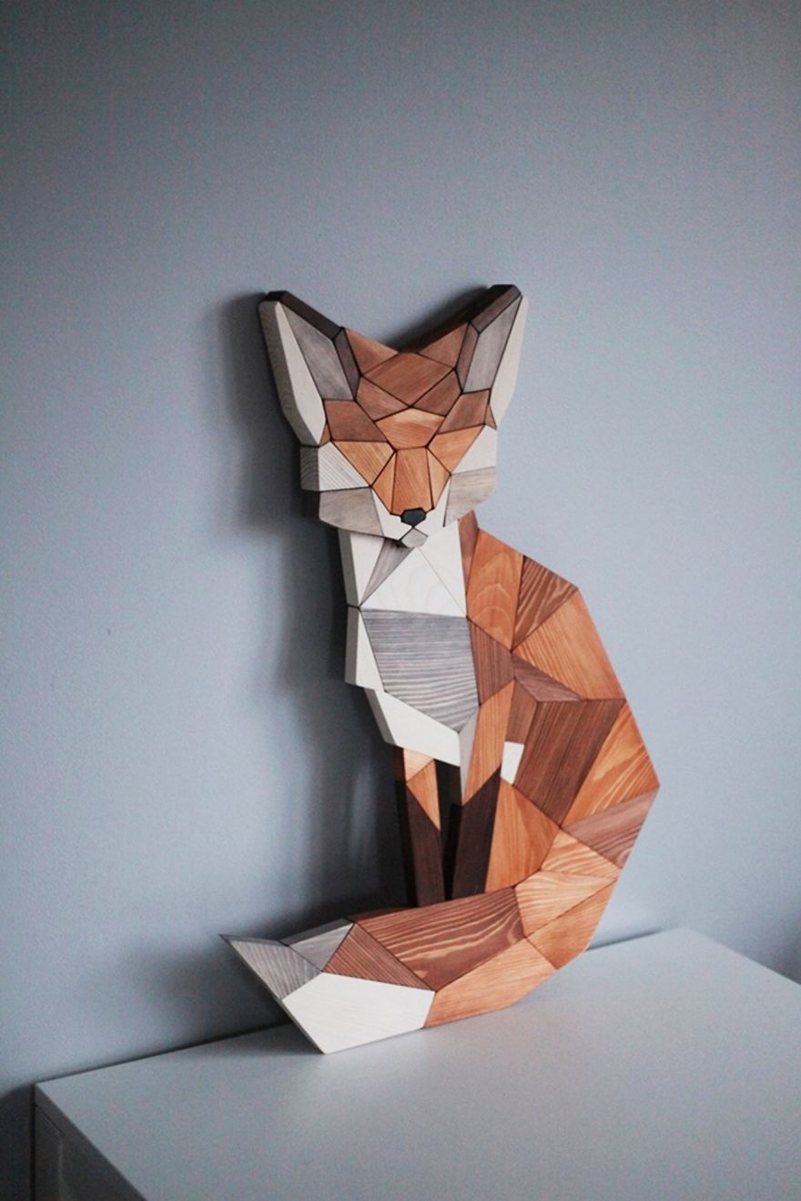 I Made A Wooden Fox Based On Grandfather's Sketch I Made A Wooden Fox Based On Grandfather's Sketch