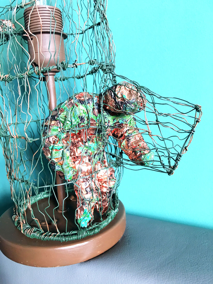 I Made These Wire Roots And Branches Sculptures For My Living Room