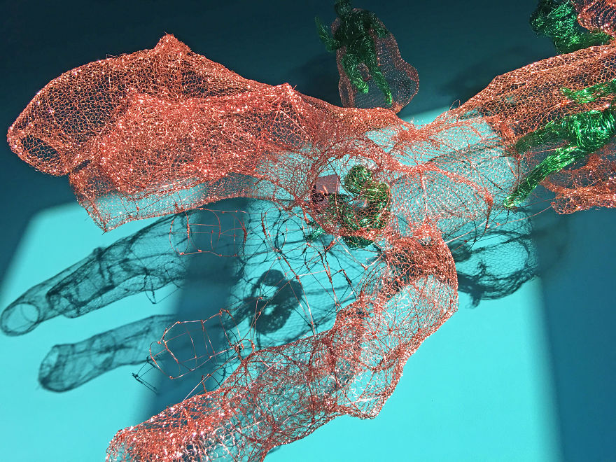 I Made These Wire Roots And Branches Sculptures For My Living Room