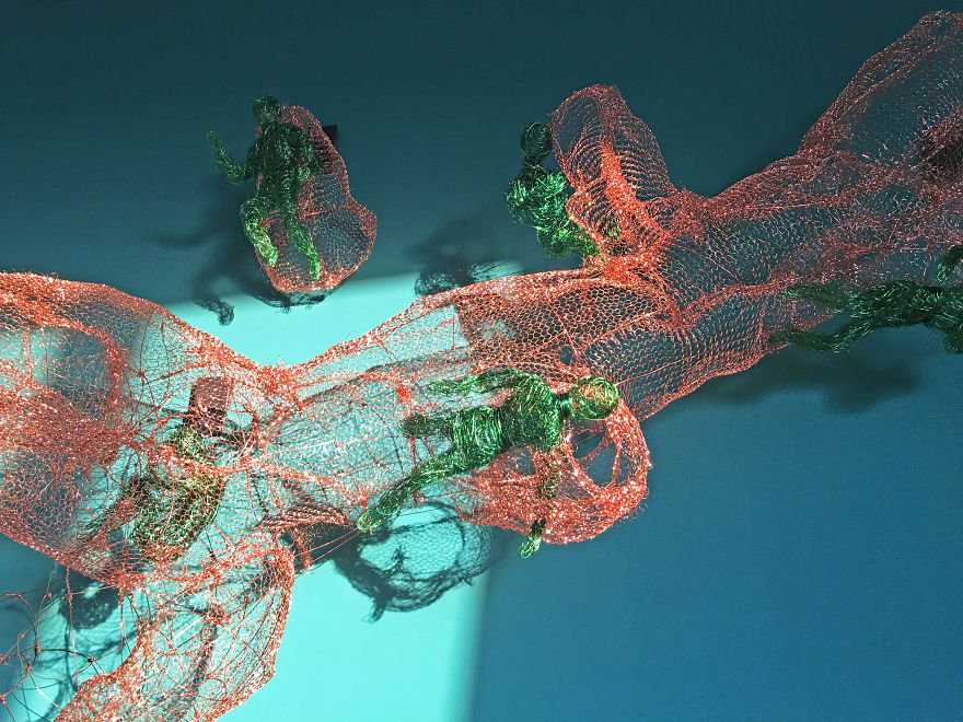 I Made These Wire Roots And Branches Sculptures For My Living Room