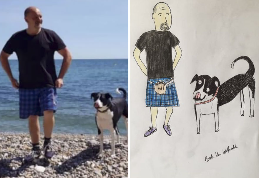 Funny-Pet-Portraits-Charity-Hercule-Van-Wolfwinkle