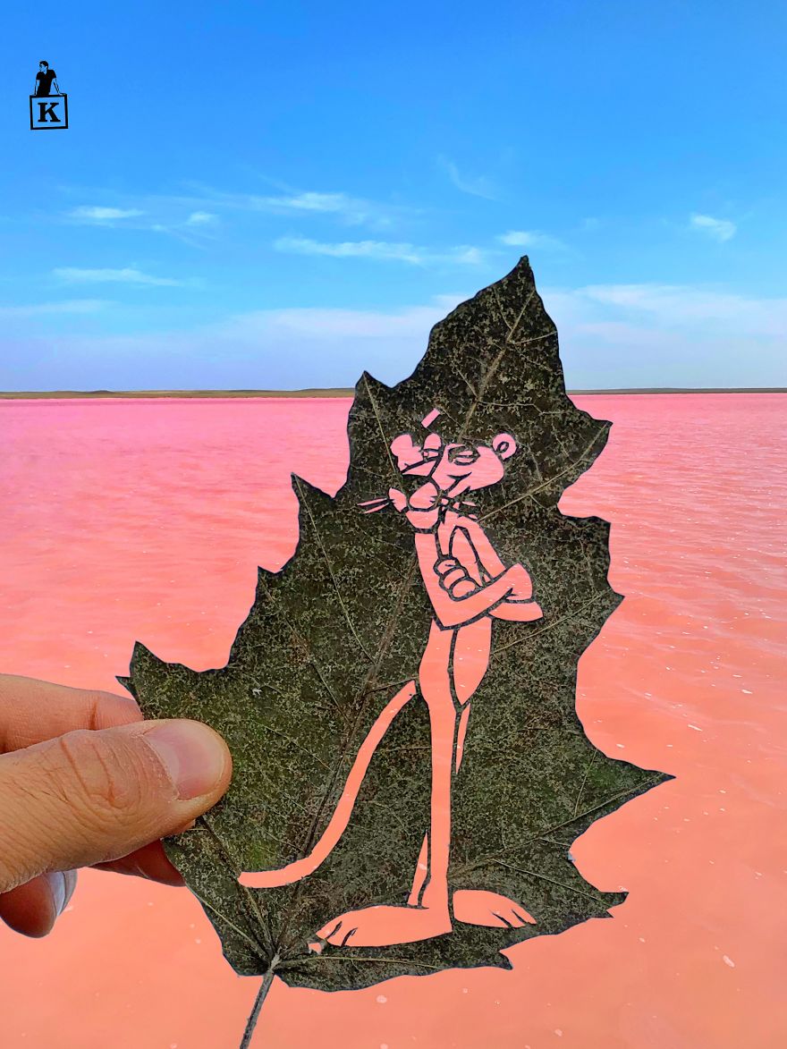 Pink Panther In Kobeituz Lake, Kazakhstan
